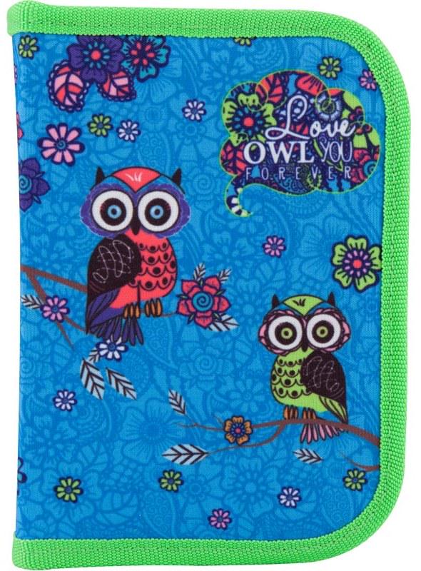 Пенал шкільний KITE K18-622-1 Owl