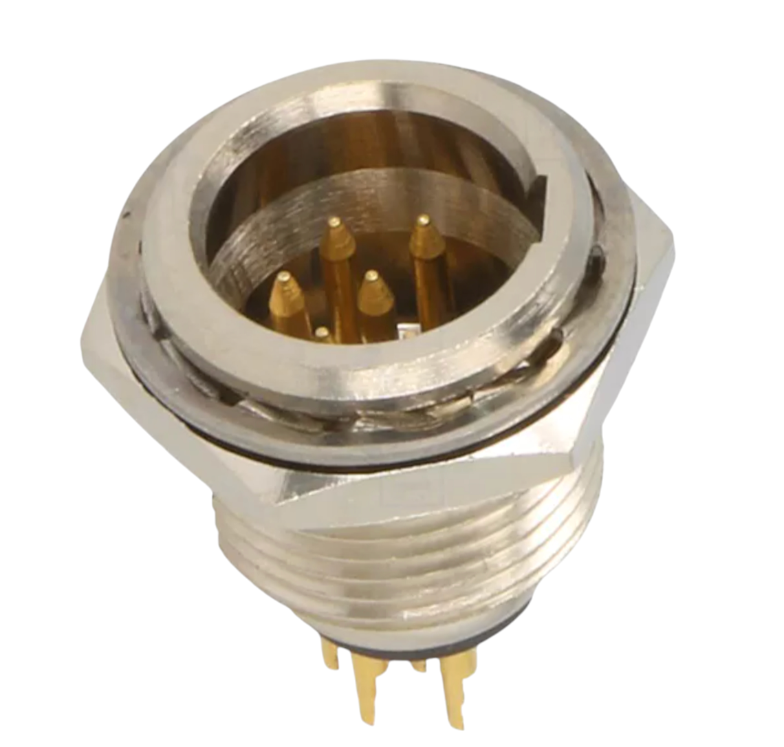 Панельний штекер Moco mini XLR SA108-6P з фіксацією 6-контактний для сигнального під'єднання в студіях (000049392_2) - фото 3