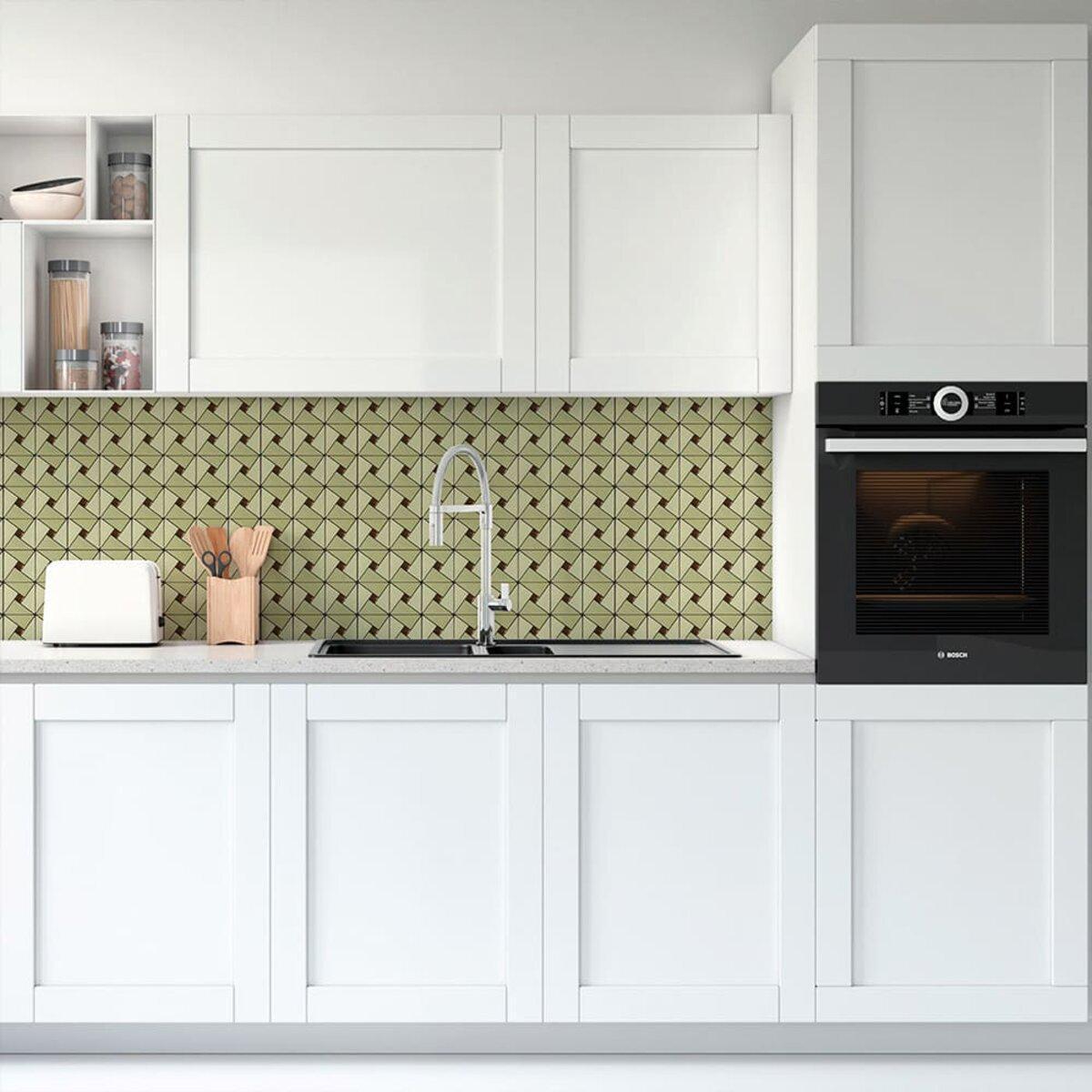 Плитка самоклеящаяся алюминиевая со стразами D Зеленый/Золотый (SW-00001172) - фото 6 Плитка самоклеящаяся алюминиевая со стразами D Зеленый/Золотый (SW-00001172) - фото 6