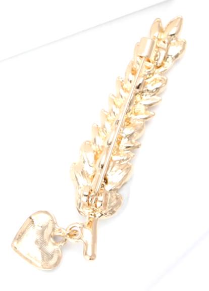 Брошка Колосок пшениці із серцем Жовто-блакитний (8494445) - фото 2 Брошка Колосок пшениці із серцем Жовто-блакитний (8494445) - фото 2