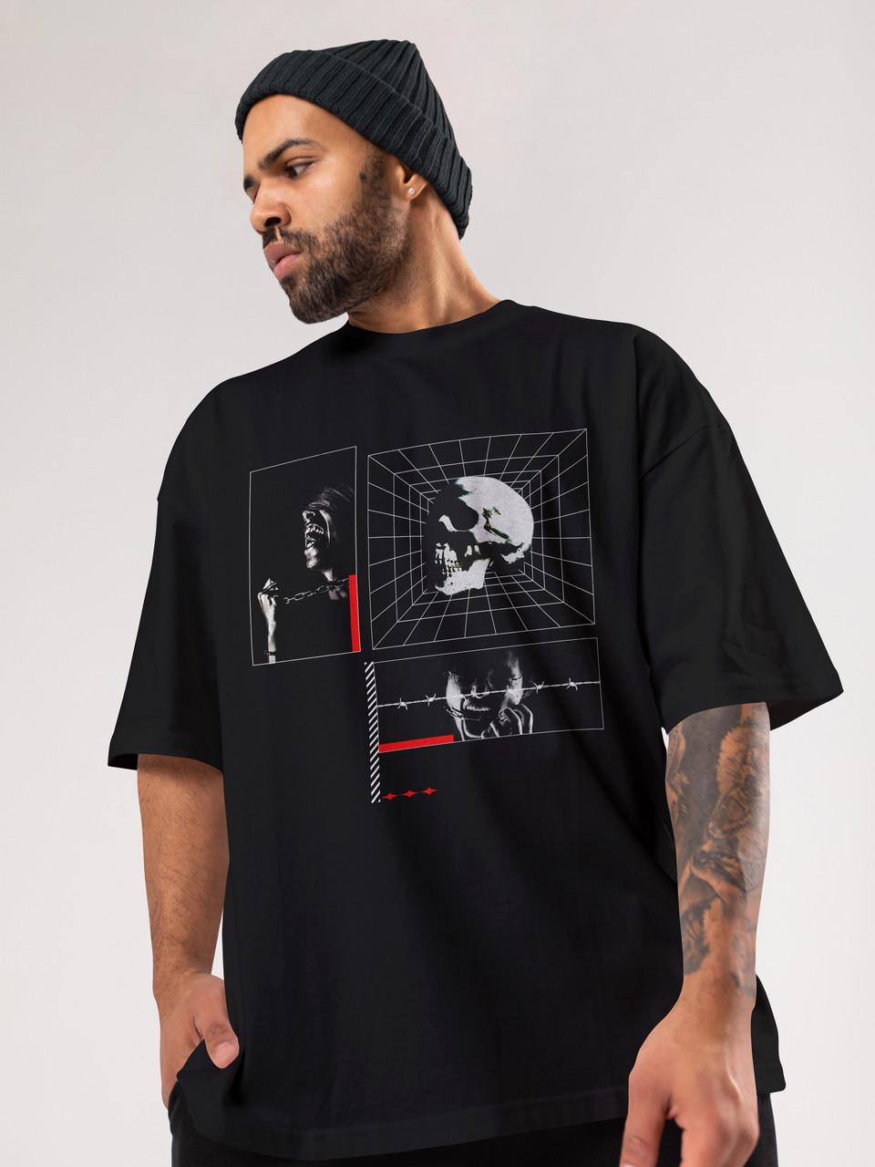 Футболка чоловіча оверсайз Mishe Urban 113016 M Чорний (113016_12)