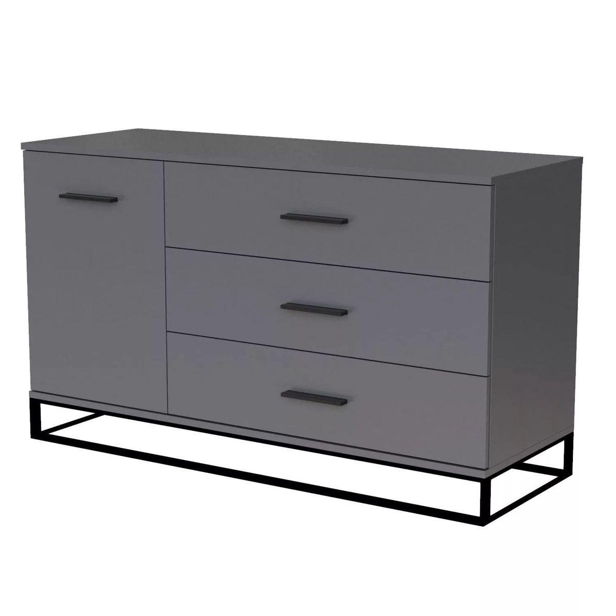 Комод Art in Head Ascet 120x42,5х70 см Графит (AS04070000030)