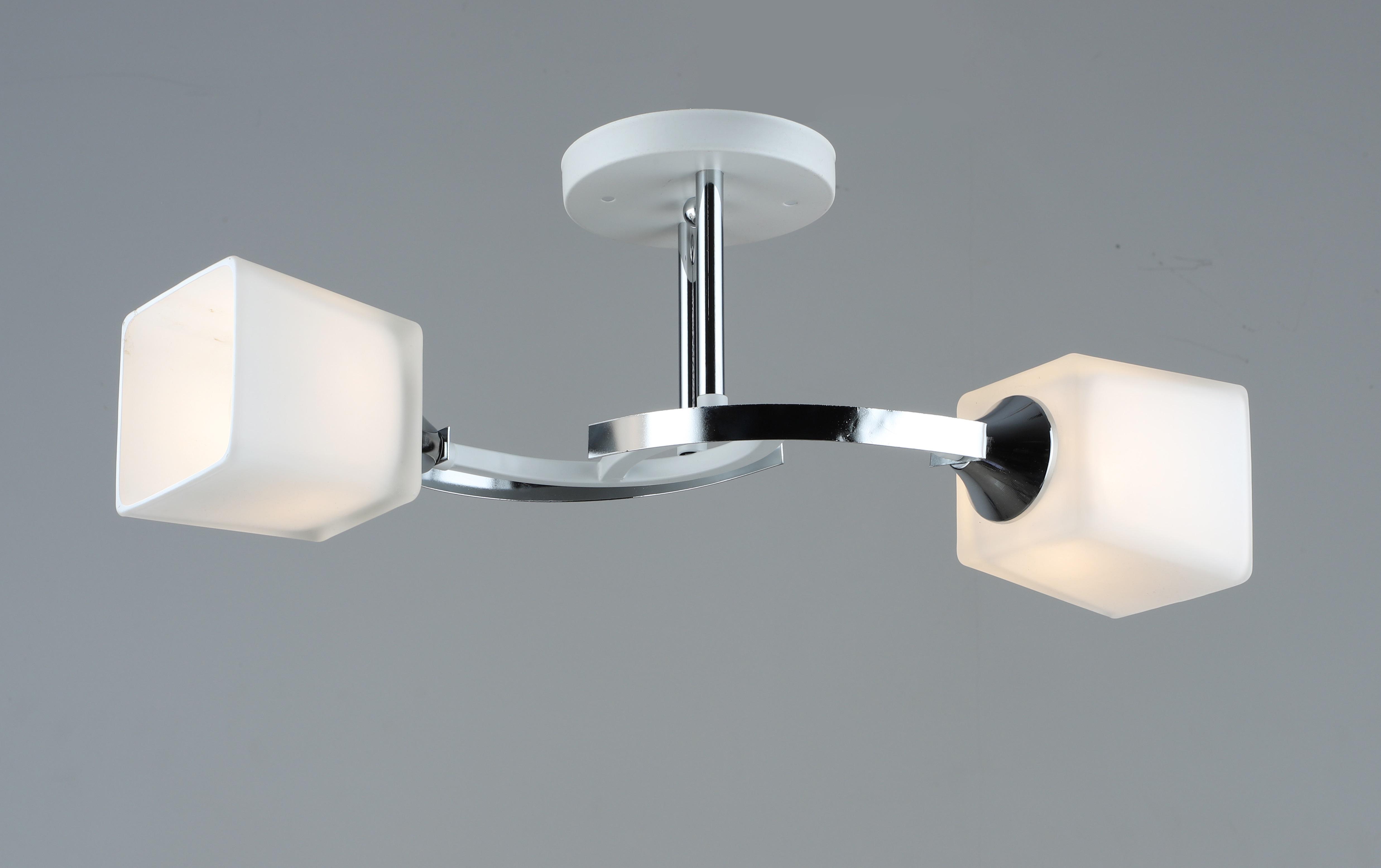 Люстра B N5449/2 WT+CH на 2 плафона (000039514) - фото 1 Люстра B N5449/2 WT+CH на 2 плафона (000039514) - фото 1