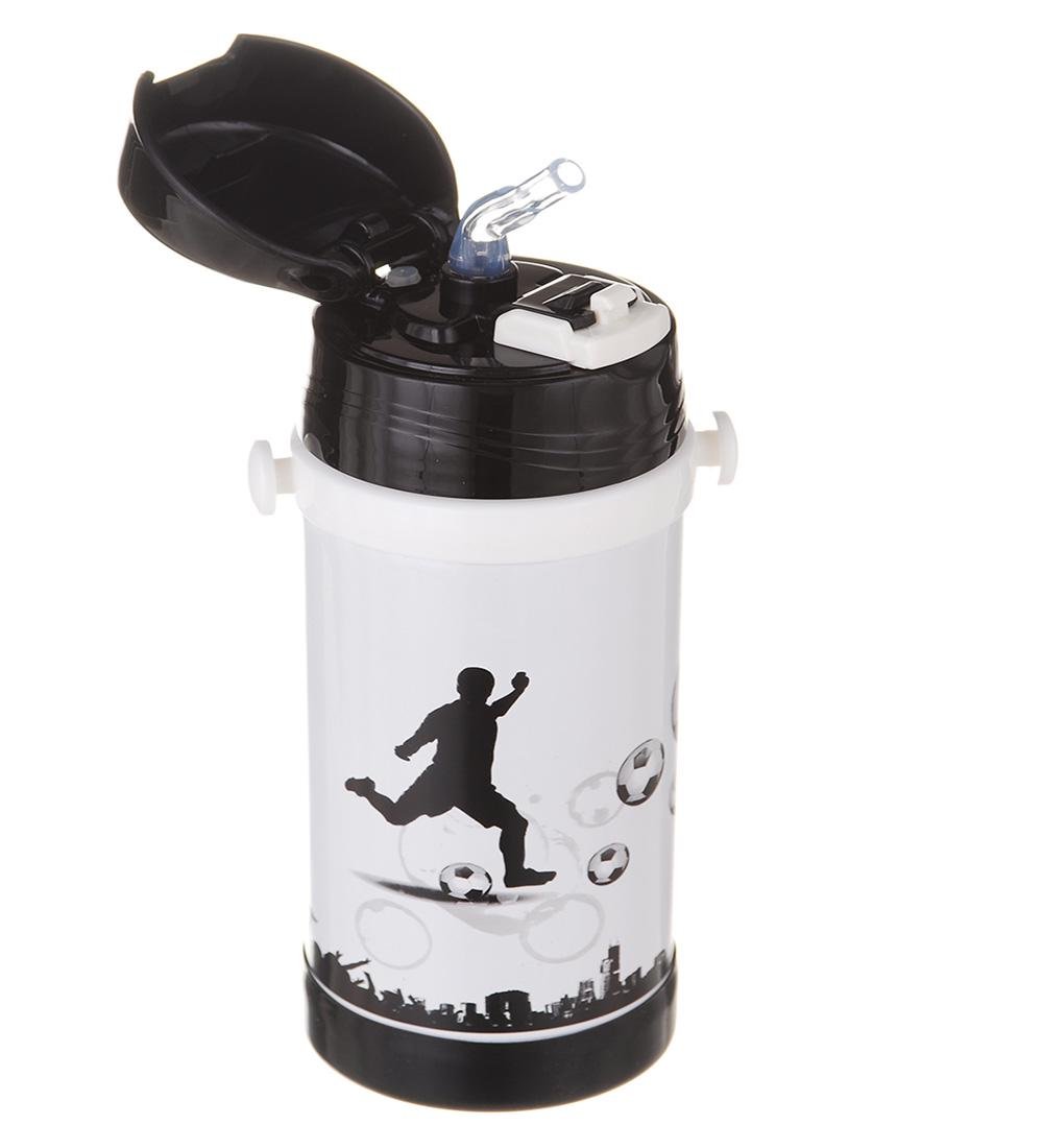 Термос дитячий з трубочкою A-Plus 320 мл Чорний (1776) - фото 1