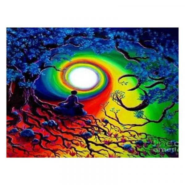 Алмазна мозаїка TK Group Медитація 40х30 см з рамкою в коробці (GB75490-mt)