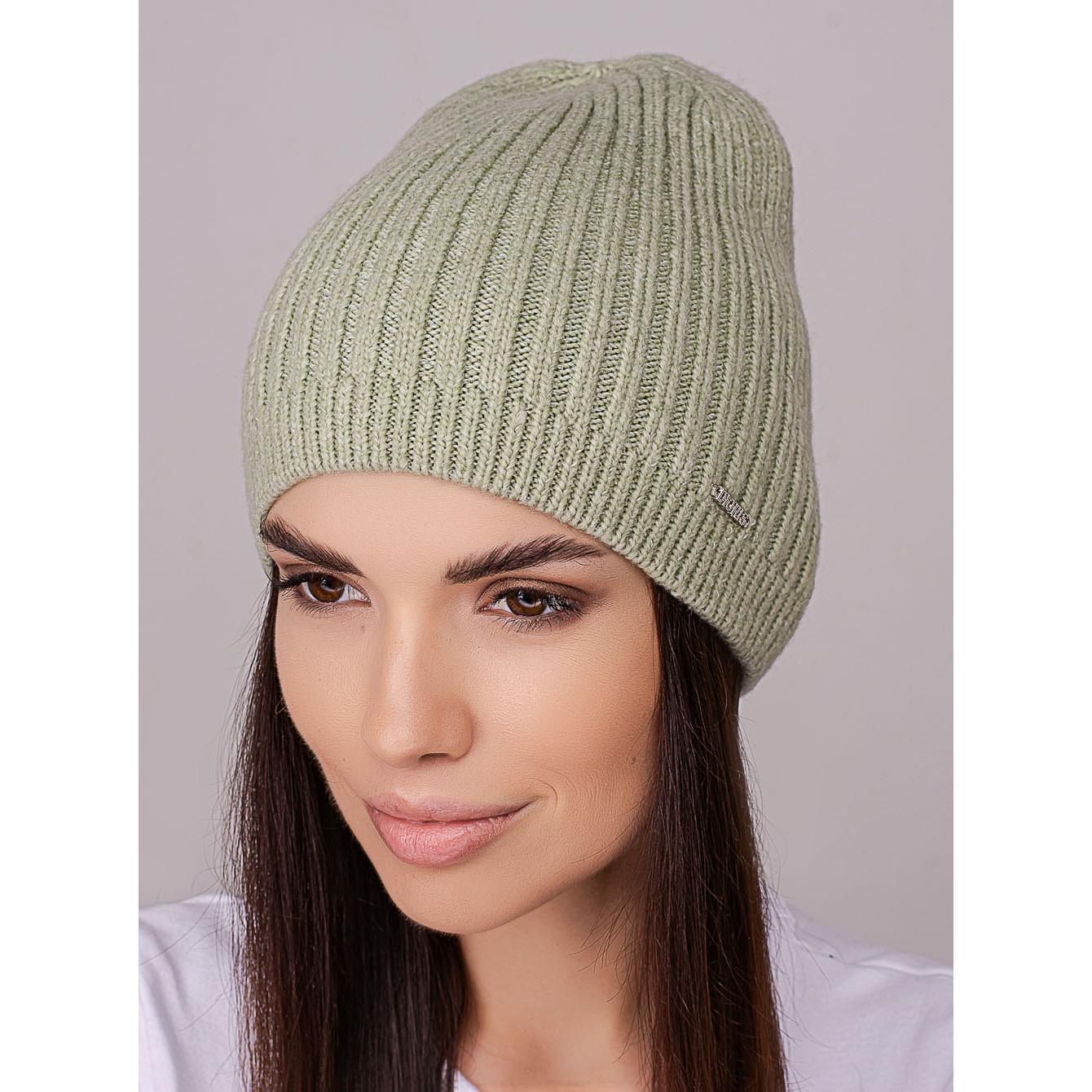 Шапка женская Leks ФЛЕШ удлиненная без отворота одинарная с небольшим вязаным манжетом one size Светлый малахит (258329) - фото 1 Шапка женская Leks ФЛЕШ удлиненная без отворота одинарная с небольшим вязаным манжетом one size Светлый малахит (258329) - фото 1