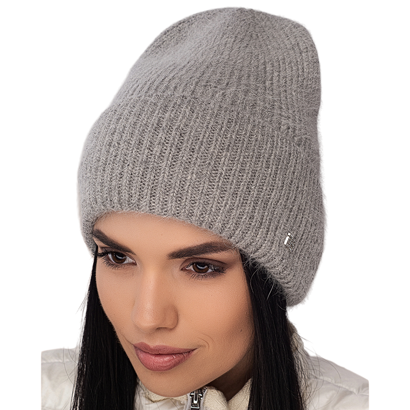 Шапка ангорова жіноча Leks Конфетті one size Сірий - фото 1 Шапка ангорова жіноча Leks Конфетті one size Сірий - фото 1