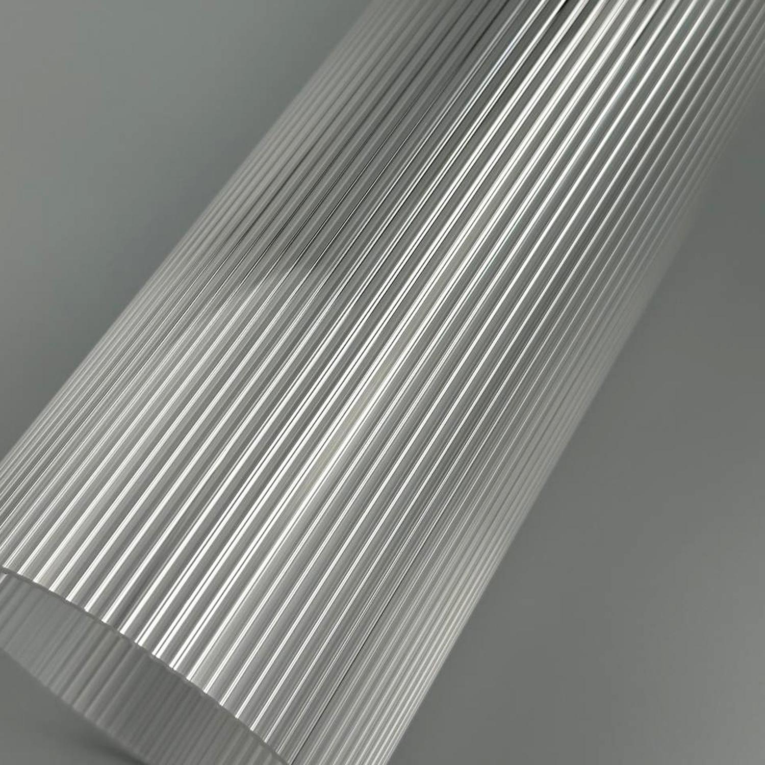 Труба светотехническая акриловая Ripple 90x1000 мм толщиной 3 мм Прозрачный - фото 2 Труба светотехническая акриловая Ripple 90x1000 мм толщиной 3 мм Прозрачный - фото 2