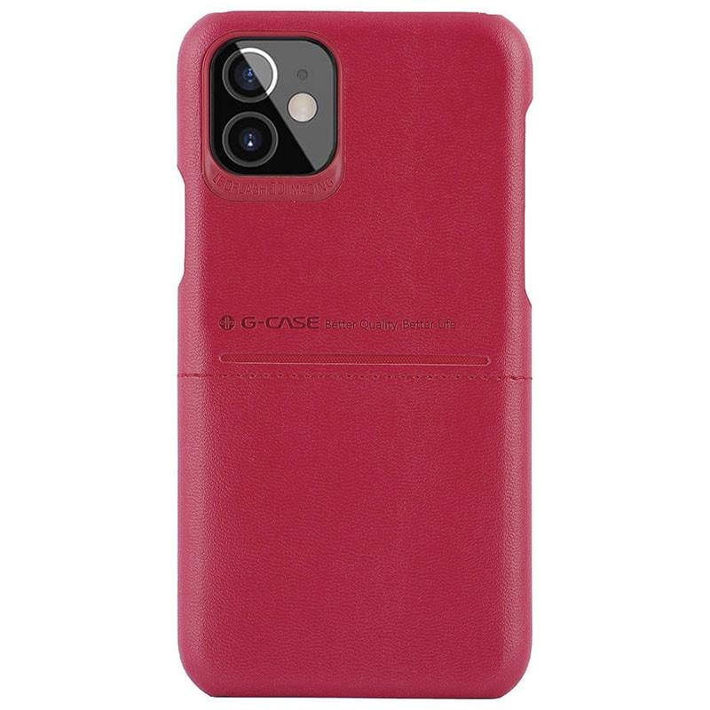 Шкіряна накладка G-Case Cardcool Series для Apple iPhone 12 mini (Червоний) (155030)