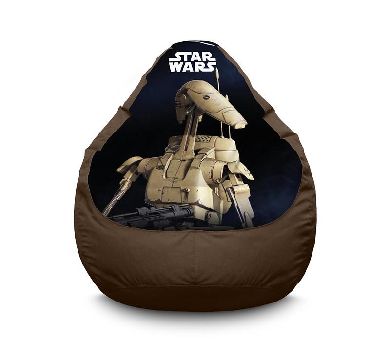 Кресло мешок iPuff Star Wars Battle Droid Оксфорд XL 80x110 см Коричневый