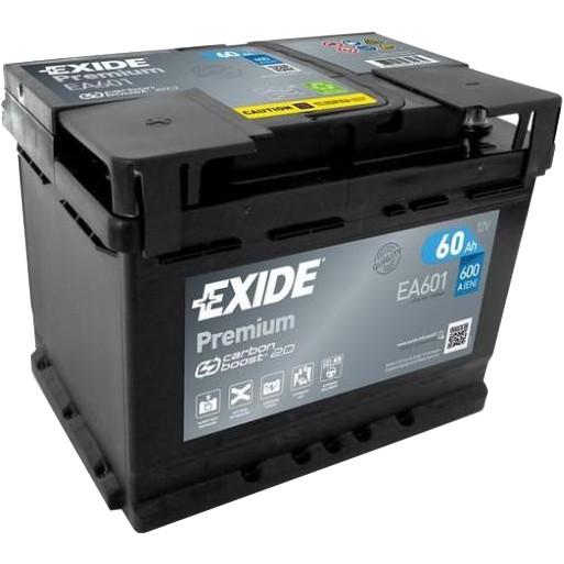 Акумулятор автомобільний EXIDE Premium 60 Ah 600A 12V