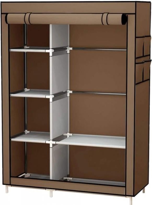 Шкаф тканевый для одежды Storage Wardrobe KM-105 106х45х170 см Коричневый (19018480)