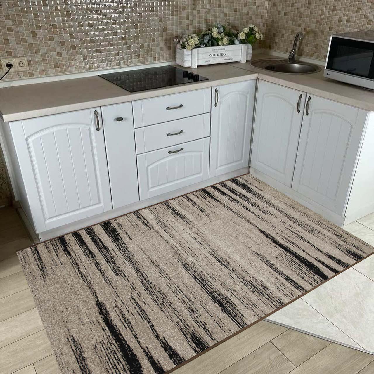 Ковер безворсовый на войлочной основе DAKARIA Print Run Санди p13 2x2 м Темно-бежевый (00-00019523) - фото 2 Ковер безворсовый на войлочной основе DAKARIA Print Run Санди p13 2x2 м Темно-бежевый (00-00019523) - фото 2