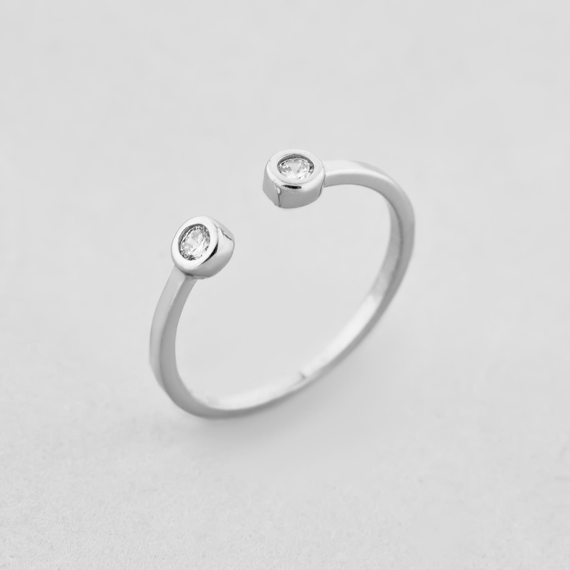 Серебряное кольцо Minimal Поддержка (1113-16)