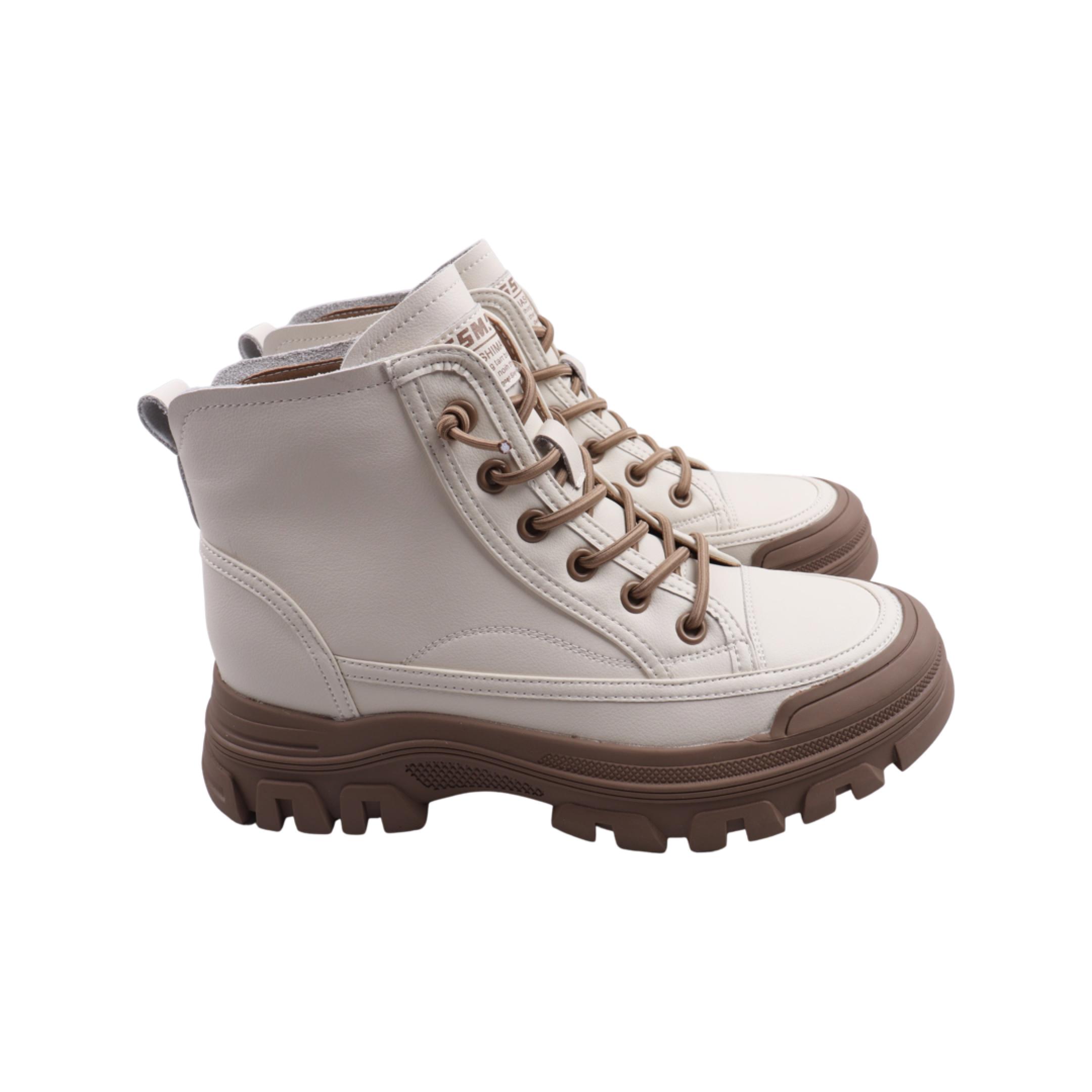 Черевики жіночі Farinni зі шкіри р. 38 Молочний (384-23DHS)