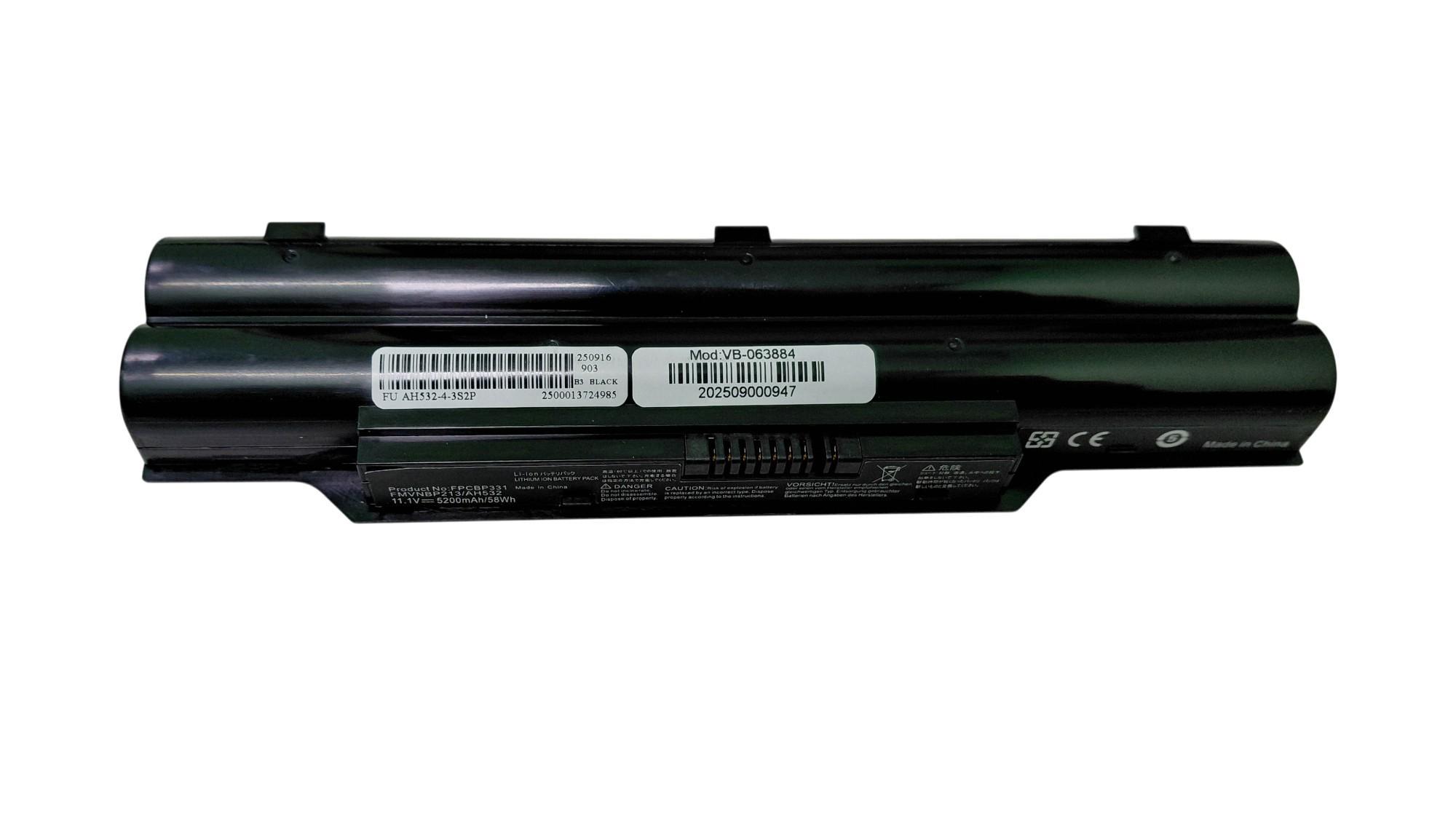 Акумулятор для ноутбука Fujitsu FMVNBP213 Lifebook A532 OEM 11,1V 5200 mAh Black Акумулятор для ноутбука Fujitsu FMVNBP213 Lifebook A532 OEM 11,1V 5200 mAh Black