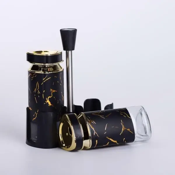 Набор для специй на подставке по 120 мл Черный (6797) - фото 5 Набор для специй на подставке по 120 мл Черный (6797) - фото 5