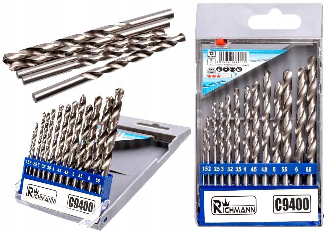 Набор сверл по металлу Richmann HSS 1,5 -6,5 мм 13 шт. (C9400) - фото 4 Набор сверл по металлу Richmann HSS 1,5 -6,5 мм 13 шт. (C9400) - фото 4