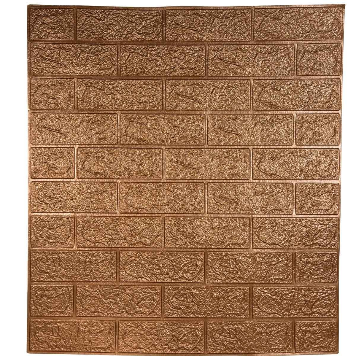 Самоклеющаяся 3D-панель под кирпич 700x770x3 мм Коричневый (817) - фото 1 Самоклеющаяся 3D-панель под кирпич 700x770x3 мм Коричневый (817) - фото 1