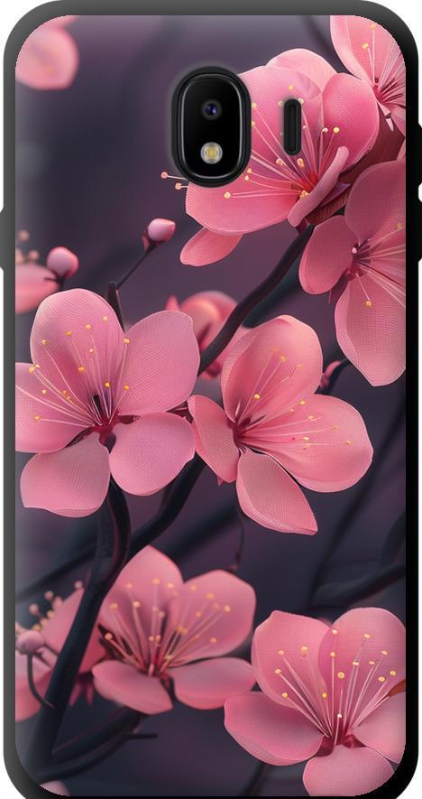 Чехол на Samsung Galaxy J4 2018 Пурпурная сакура (6075b-1487-42517)
