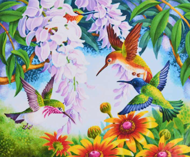Картина за номерами TK Group 31756 30 Колібрі 40х30 см (110333)