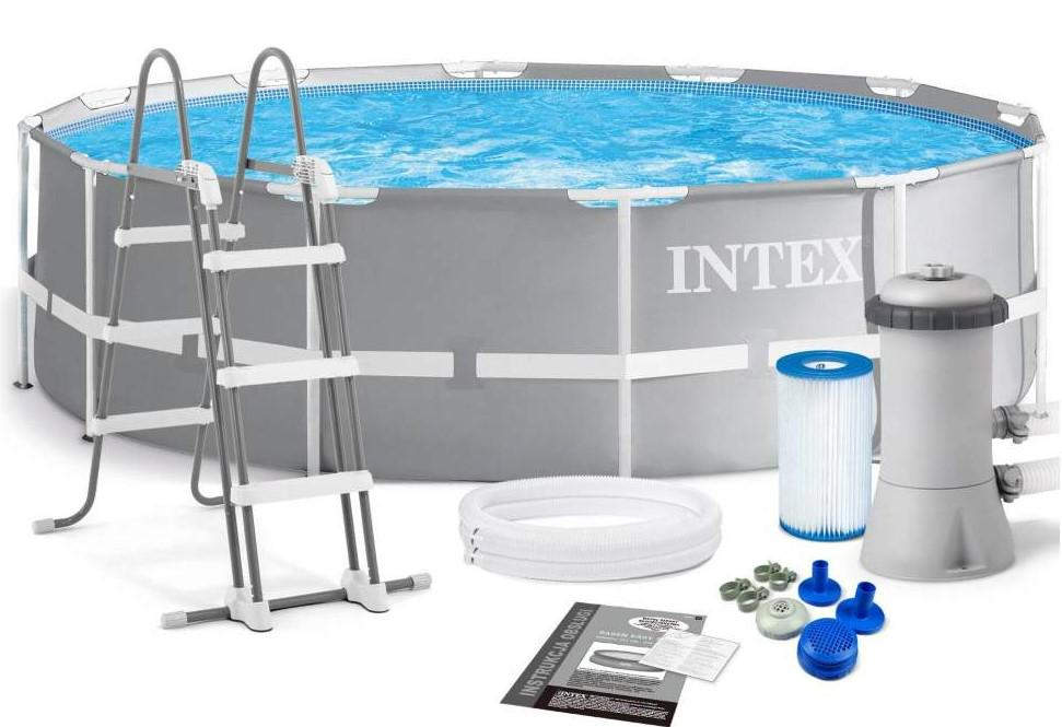 Басейн каркасний Intex 26716 366x99 см Сірий (DM-26716-17W1)