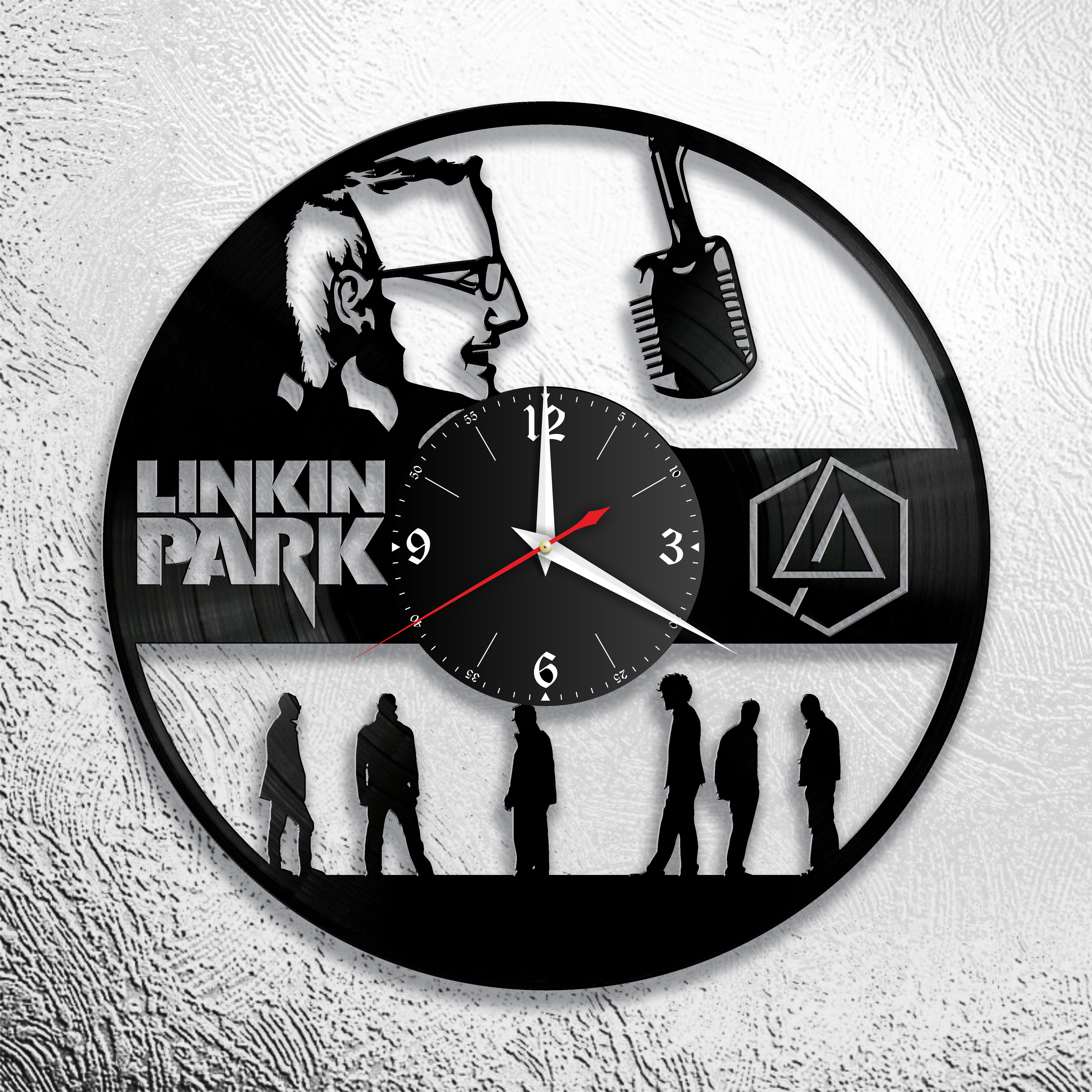 Часы настенные Linkin Park 0665 из виниловой пластинки