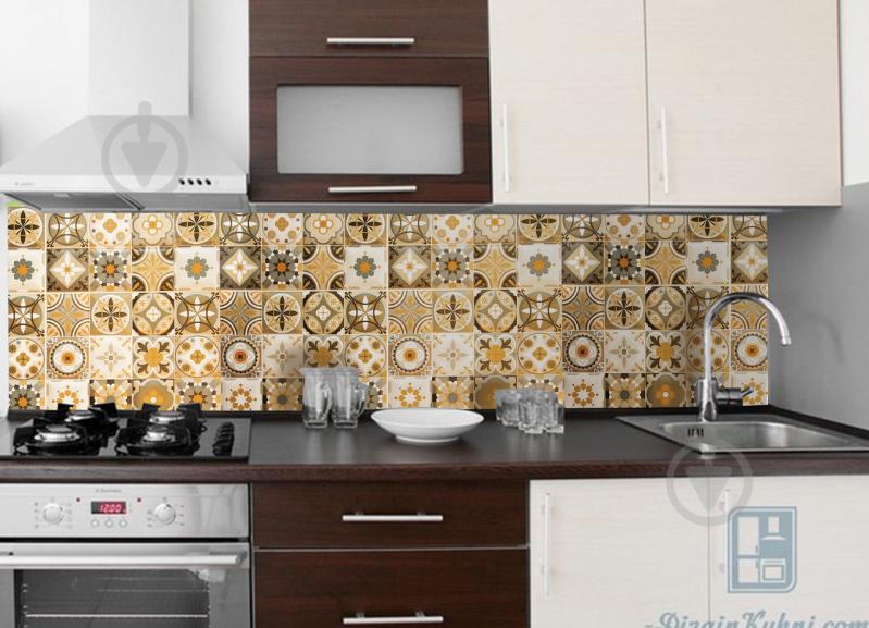 Кухонный фартук  Zatarga Орнамент 01 600х2500 мм Бежевый (Z180098/1)