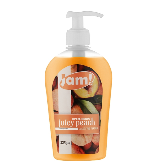 Крем-мило рідке JAM Соковитий персик з дозатором з гліцерином 325 г (4820270630921)