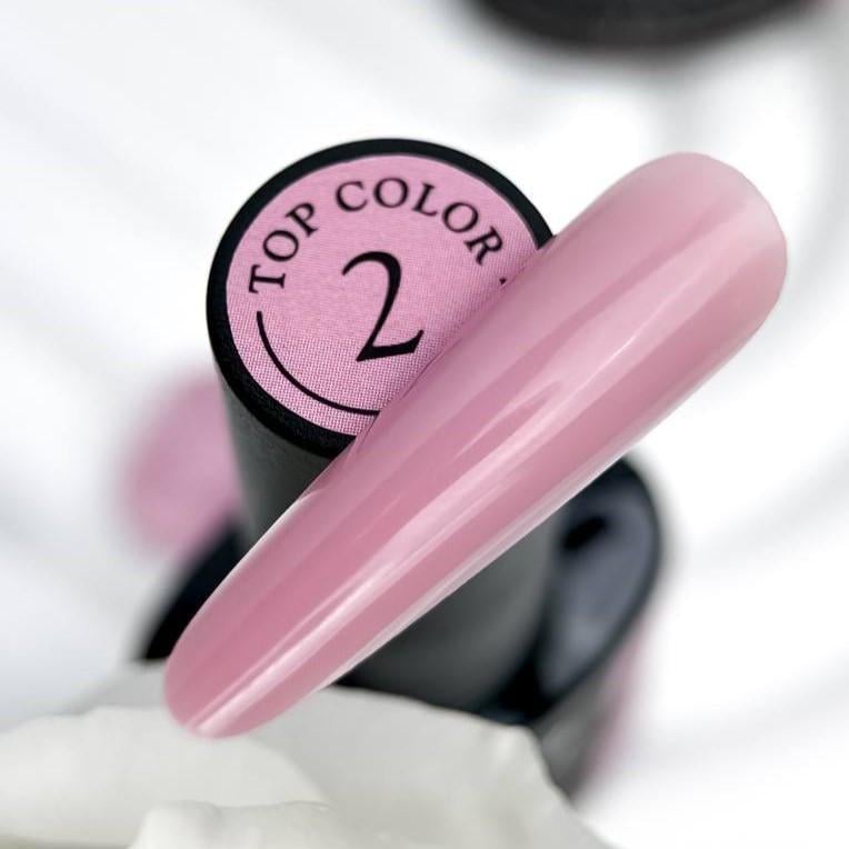 Топ камуфлирующий для гель-лака без липкого слоя Crooz Color Top № 02 8 мл Розовый