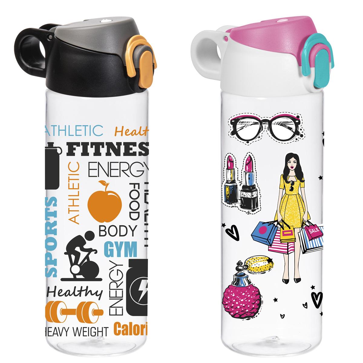 Бутылка для воды Herevin PC-013-060-Mix 2025 для спорта 0,75 л (UG-161686-305)