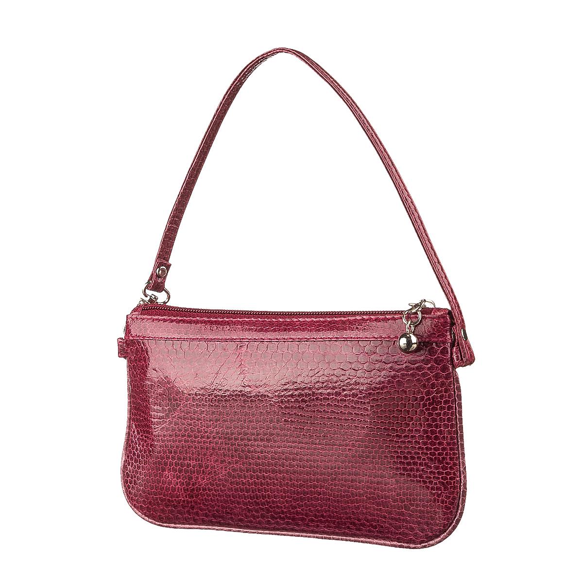 Клатч женский Sea snake leather 18283 натуральная кожа Бордовый (23612)