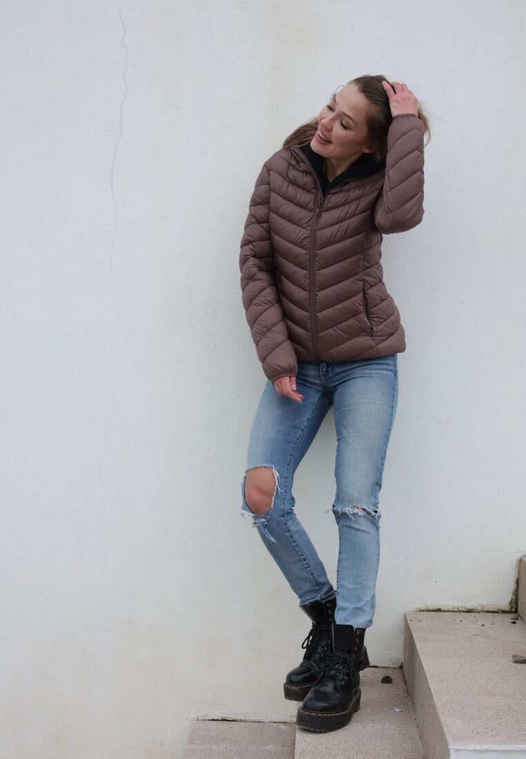 Ветровка женская Avecs 50226B/56 XXL Кофе - фото 3 Ветровка женская Avecs 50226B/56 XXL Кофе - фото 3