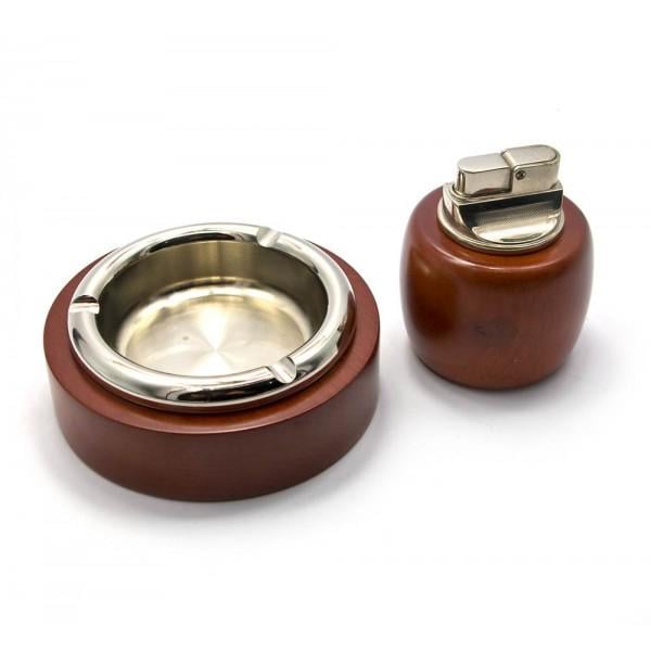 Попільничка Dark Rivage і запальничка настільна 19х16,5х4,5 см