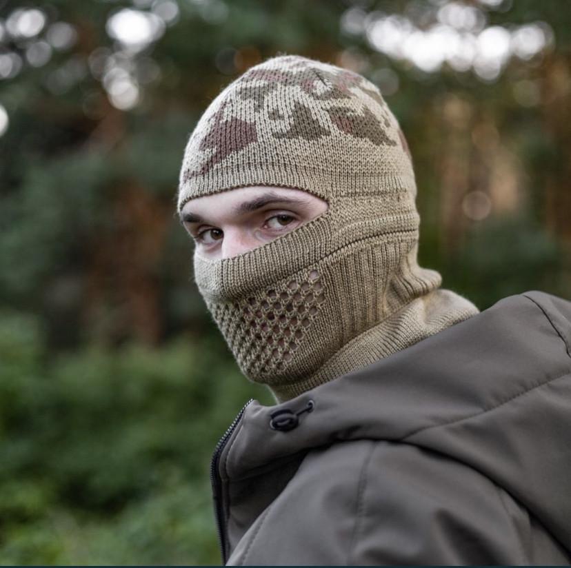 Шапка балаклава зимова 2в1 Камуфляж (2479518723)