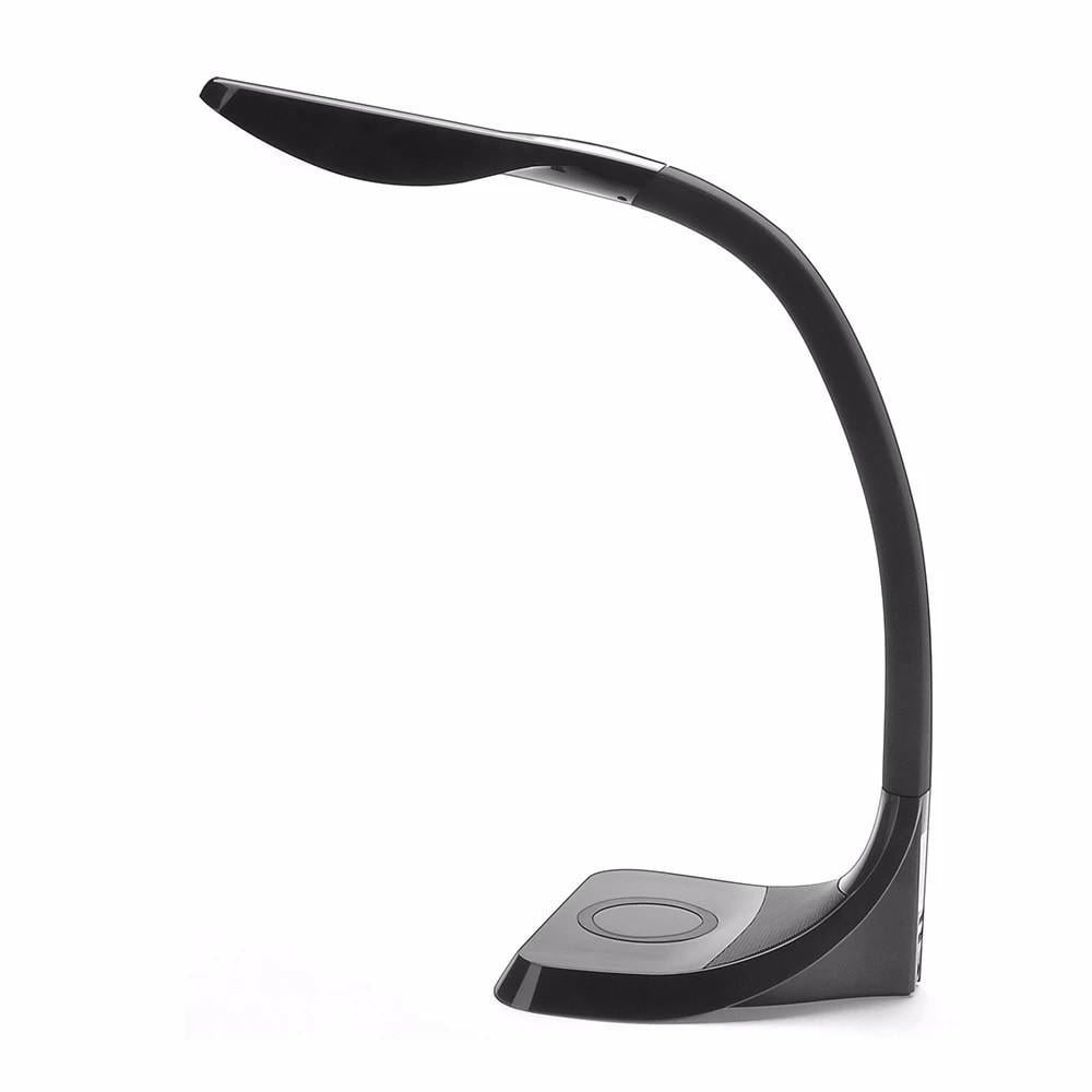 Настольная лампа Merre MW0176 LED с беспроводной зарядкой QI и Bluetooth колонкой 3в1 USB (SUN0512)