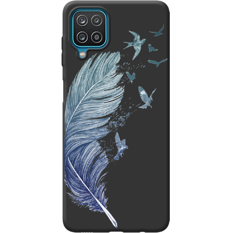 Чехол BoxFace Samsung A125 Galaxy A12 Feather Черный силикон (41506-cc38-42014)
