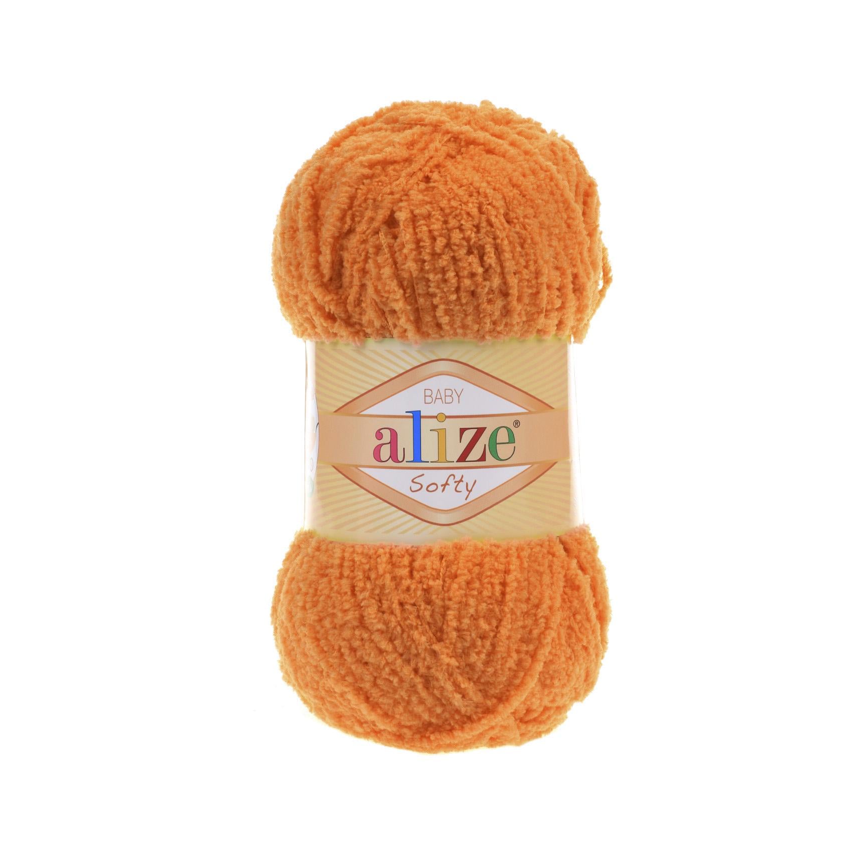 Пряжа Alize Softy 6 оранжевый (2639)