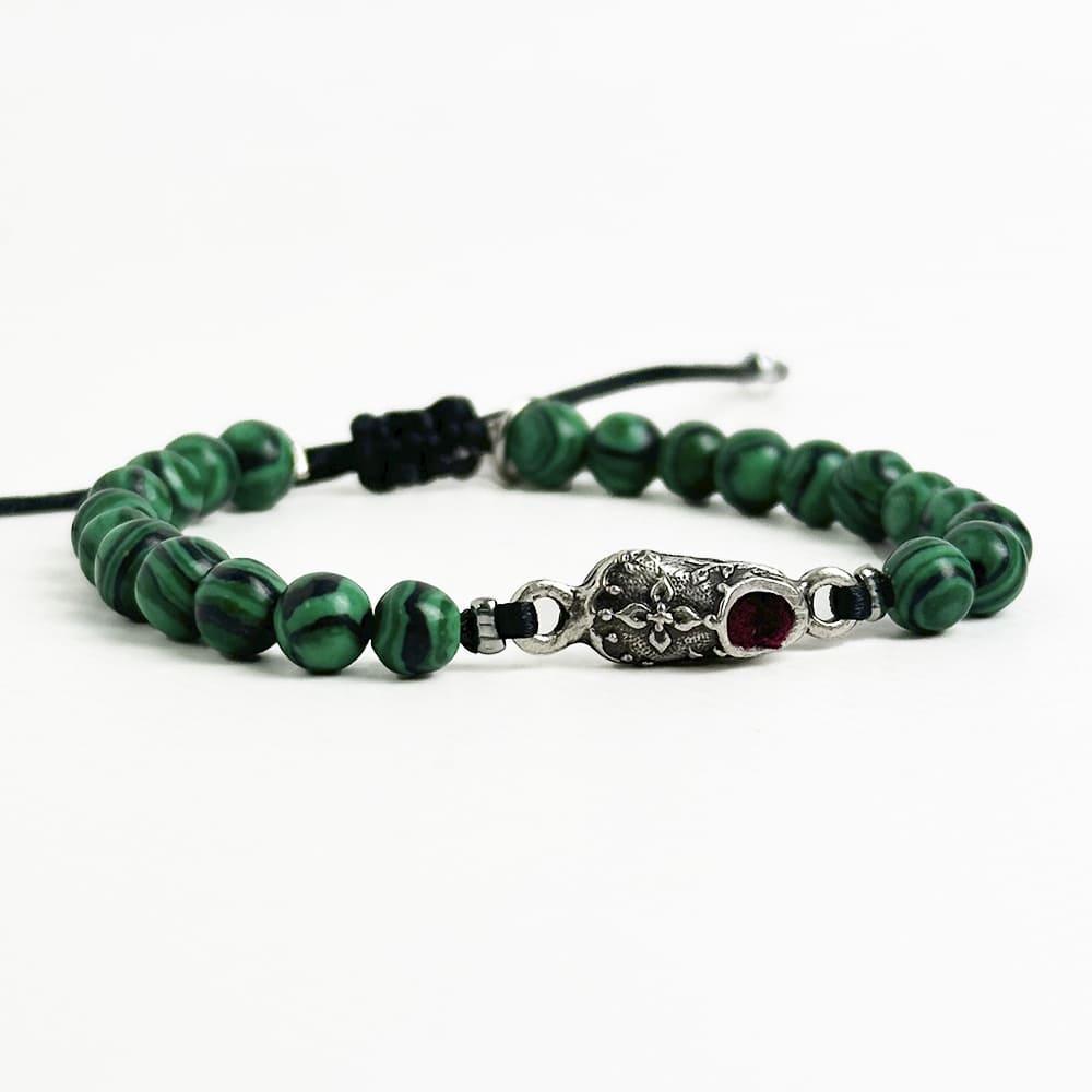 Браслет Башмачок Спиридона Малахит (300110902)