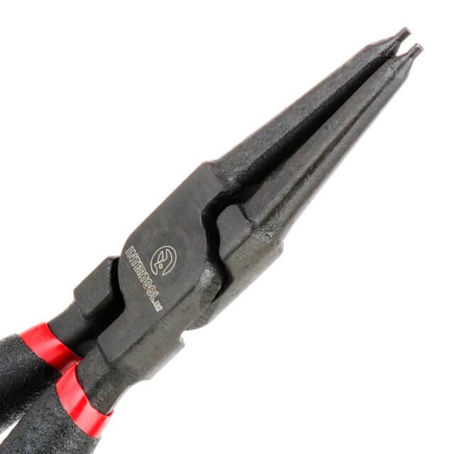 Набор щипцов для снятия и установки стопорных колец Intertool HT-7015 4 шт. 180 мм 40 CrV фосфатированные - фото 4