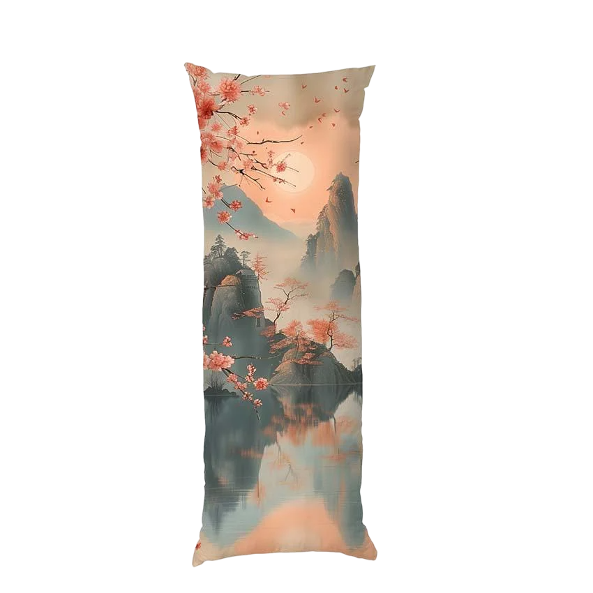 Подушка дакимакура Japanese landscape Sakura габардин 150х50 см (113890-3) Подушка дакимакура Japanese landscape Sakura габардин 150х50 см (113890-3)