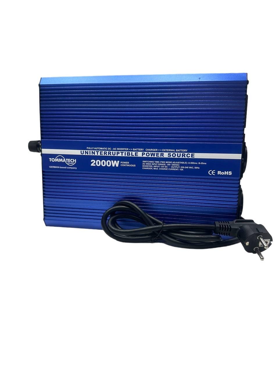 Перетворювач напруги універсальний TommaTech UPS 2000 Вт чиста синусоїда (347459570) - фото 2 Перетворювач напруги універсальний TommaTech UPS 2000 Вт чиста синусоїда (347459570) - фото 2