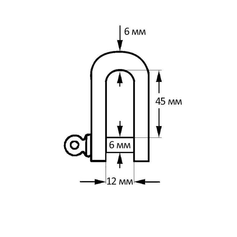 Карабин удлиненный Metalvis нержавеющая сталь ø6 мм 2 шт. (N3KR0L000N3KR00601) - фото 2 Карабин удлиненный Metalvis нержавеющая сталь ø6 мм 2 шт. (N3KR0L000N3KR00601) - фото 2