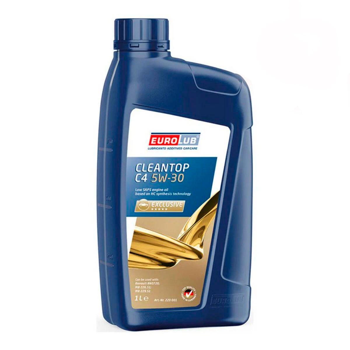 Моторное масло EuroLub Cleantop C4 SAE 5W-30 1л (333-43994)