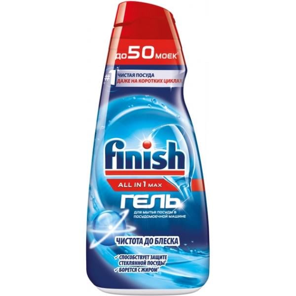 Гель для мытья посуды в посудомоечной машине Finish All In One Max Power Gel 1 л