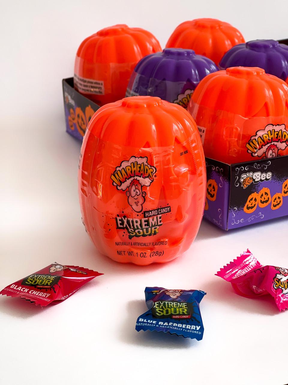 Леденца тыква с кислыми Halloween Warheads Extreme Sour 28 г Оранжевый (1694773198)
