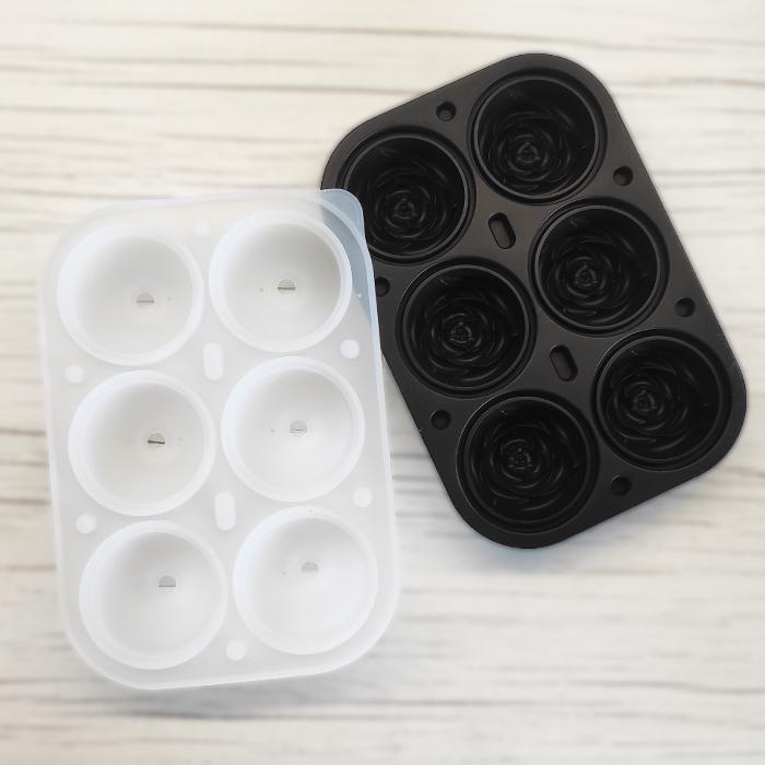 Форма для льда Роза силиконовая Черная (1128) - фото 2