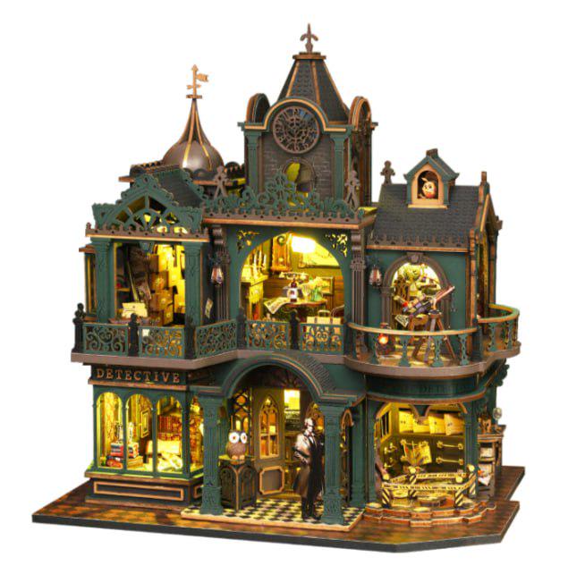 Румбокс интерьерный конструктор Detective Agency Green DIY House ES-022 и купол (1338) Румбокс интерьерный конструктор Detective Agency Green DIY House ES-022 и купол (1338)