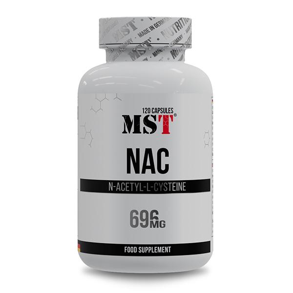 Ацетилцистеин NAC для спорта MST Nutrition NAC 120 капс. (000025148) Ацетилцистеин NAC для спорта MST Nutrition NAC 120 капс. (000025148)