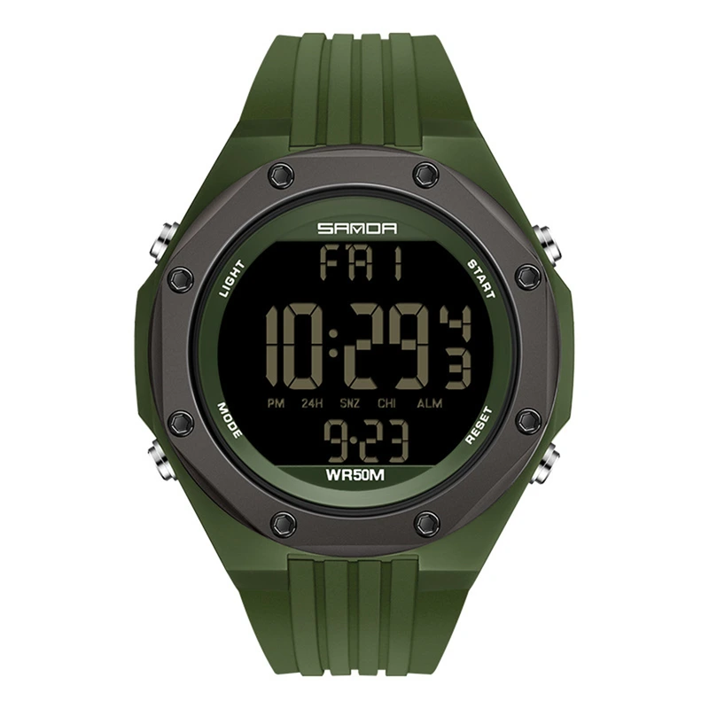 Наручний годинник Sanda 6093 Army Green (30812605)